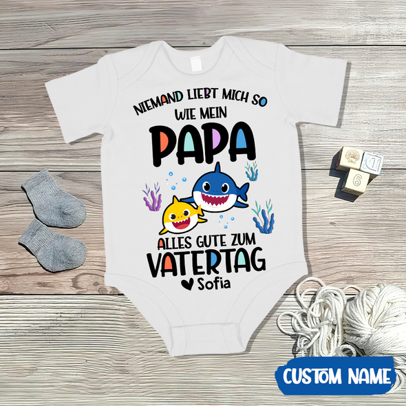 Geschenk für Papa Niemand Liebt Mich So Wie Mein Papa Baby Onesie - AD - TT2104228
