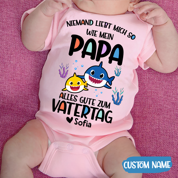 Geschenk für Papa Niemand Liebt Mich So Wie Mein Papa Baby Onesie - AD - TT2104228