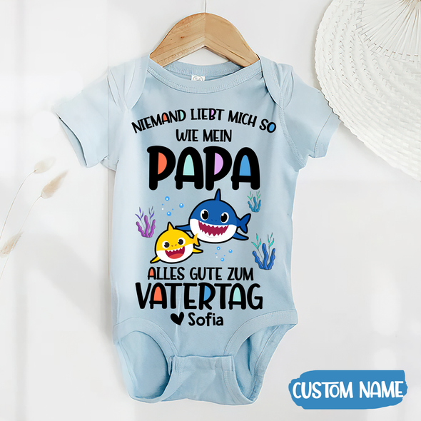Geschenk für Papa Niemand Liebt Mich So Wie Mein Papa Baby Onesie - AD - TT2104228