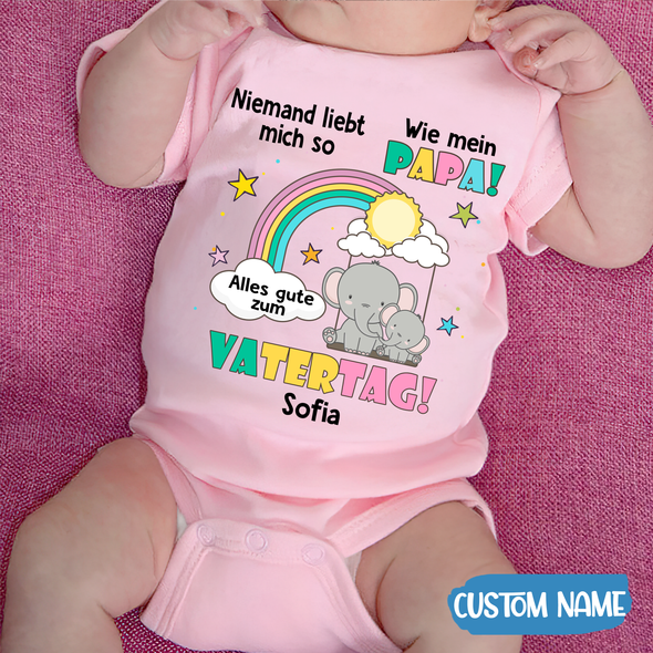 Niemand Liebt Mich So Wie Mein Papa Baby Onesie - AD - TT2104229 6