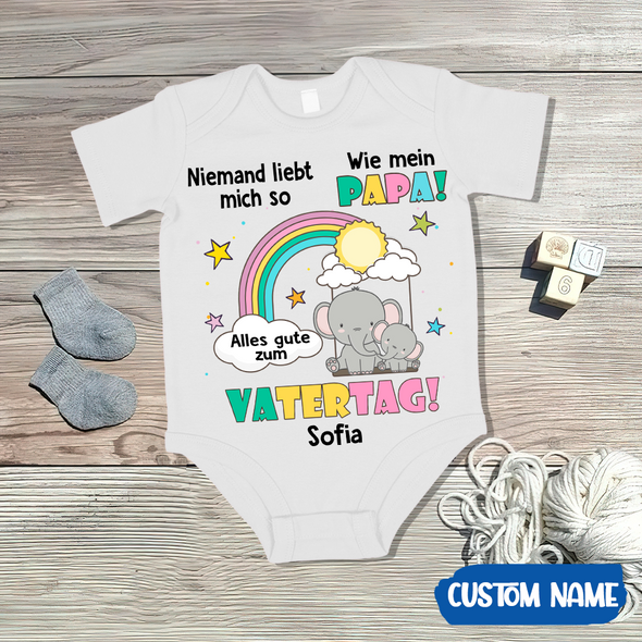 Niemand Liebt Mich So Wie Mein Papa Baby Onesie - AD - TT2104229 6