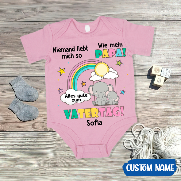 Niemand Liebt Mich So Wie Mein Papa Baby Onesie - AD - TT2104229 6