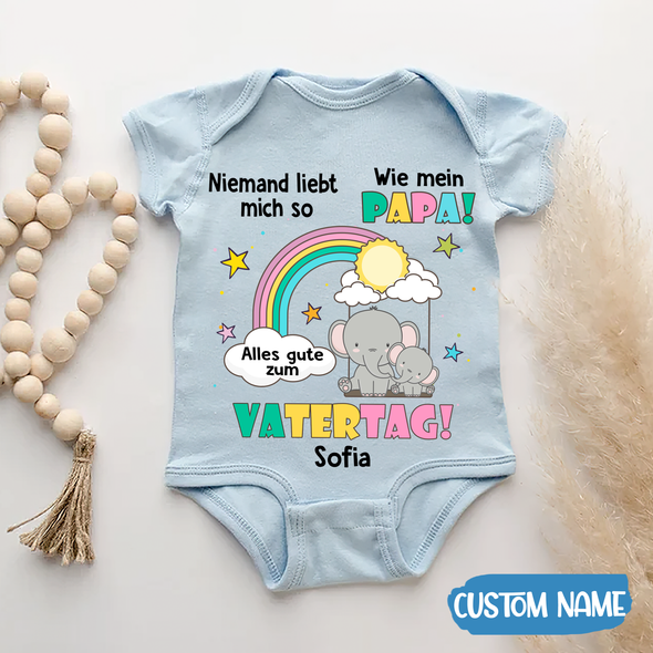 Niemand Liebt Mich So Wie Mein Papa Baby Onesie - AD - TT2104229 6