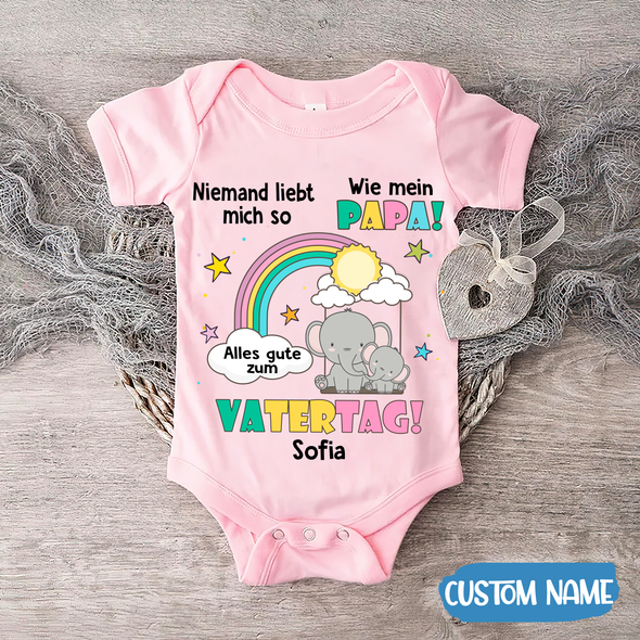 Niemand Liebt Mich So Wie Mein Papa Baby Onesie - AD - TT2104229 6
