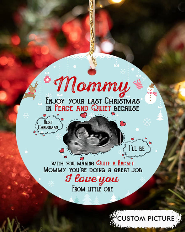 Personalized Gift For Future Mommy You're Doing A Great Job I Love You Ornament - PP - LT2411212