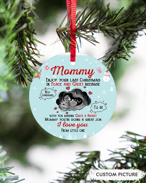 Personalized Gift For Future Mommy You're Doing A Great Job I Love You Ornament - PP - LT2411212
