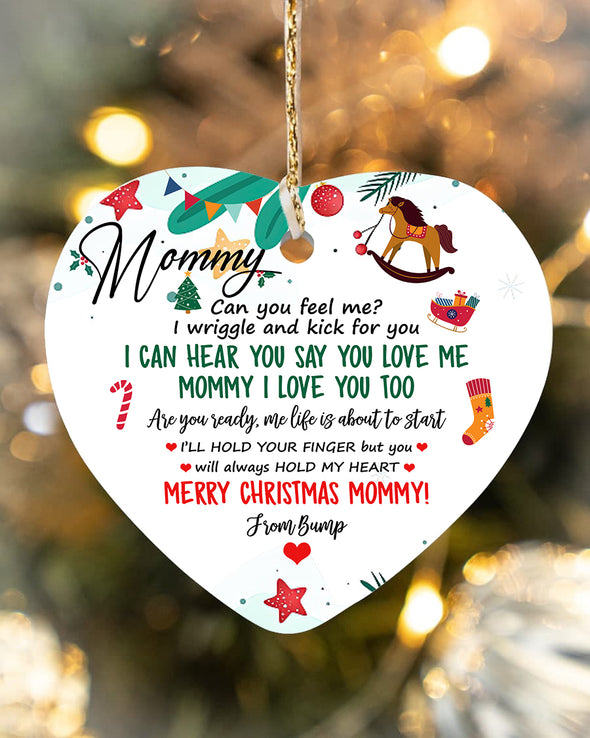 Gift For Future Mommy Merry Christmas I'll Hold Your Finger But You Will Always Hols My Heart Ornament - PP - LT2611211