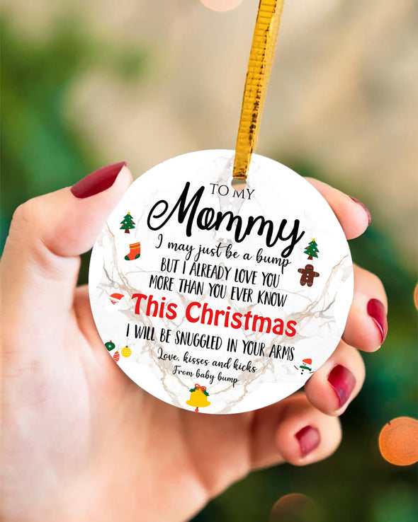 Gift For Future Mommy This Christmas I Will Be Snuggled In Your Arms Ornament - PP - LT2711212