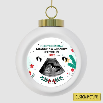 Personalized Gift For Future Grandma And Grandpa See You In 2022 Ornament - PP - LT0212213