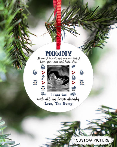 Personalized Gift For Future Mommy I Love You With All My Heart Already Ornament - PP - LT1811214