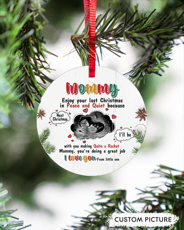 Personalized Gift For Future Mommy You're Doing A Great Job I Love You From Little One Ornament - PP - TT1011212