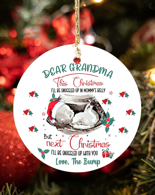 Gift For Future Grandma Next Christmas I'll Be Snuggled Up With You Ornament - PP - LT2911219