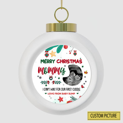 Personalized Gift For Future Mommy Can't Wait For Our First Cuddle Ornament - PP - LT0212215