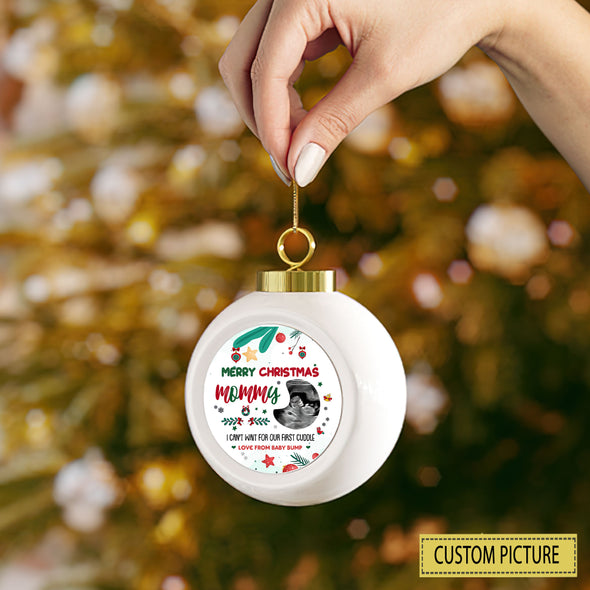 Personalized Gift For Future Mommy Can't Wait For Our First Cuddle Ornament - PP - LT0212215