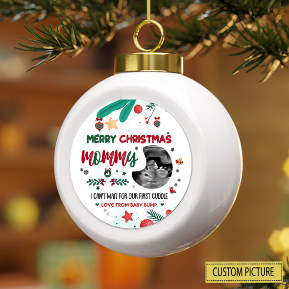 Personalized Gift For Future Mommy Can't Wait For Our First Cuddle Ornament - PP - LT0212215