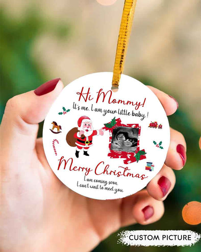 Personalized Gift For Future Mommy I Am Coming Soon I Can't Wait To Meet You Ornament - PP - LT2711217