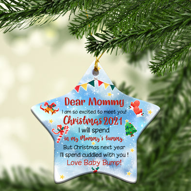 Gift For Future Mommy I Am So Excited To Meet You Ornament - MC - KT 2910213