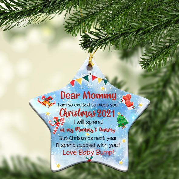 Gift For Future Mommy I Am So Excited To Meet You Ornament - MC - KT 2910213