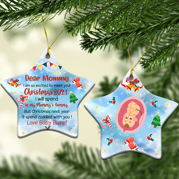 Gift For Future Mommy I Am So Excited To Meet You Ornament - MC - KT 2910213