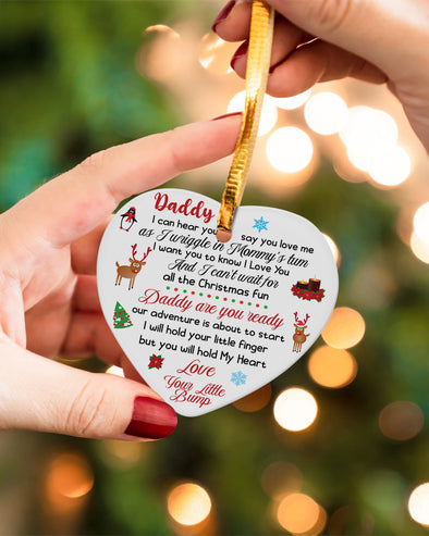 Gift For Future Daddy Merry Christmas Ornament - Kv - KT1110212