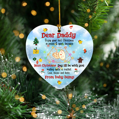 Gift For Daddy The Best Dad Ceramic Ornament - Kv - KT 0510211