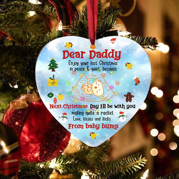 Gift For Daddy The Best Dad Ceramic Ornament - Kv - KT 0510211