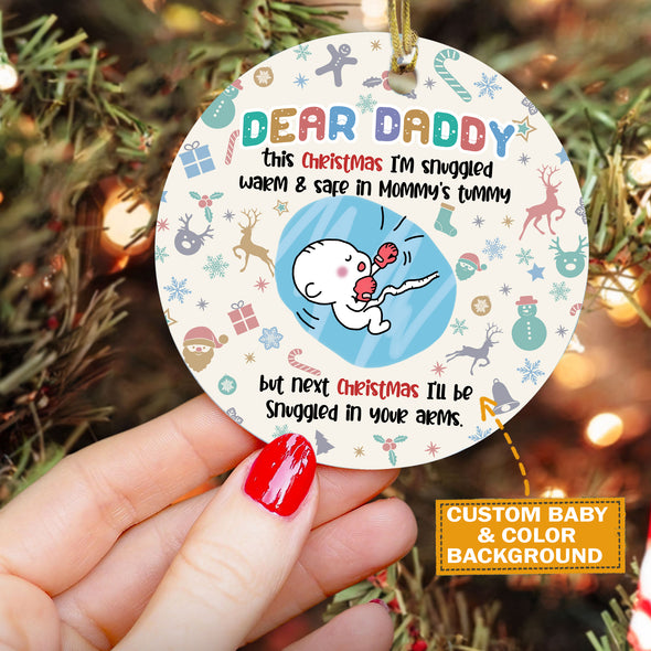 Gift For Future Daddy Merry Christmas Ornament - Kv - KT1510215
