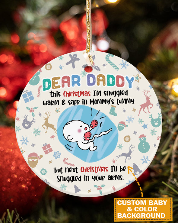 Gift For Future Daddy Merry Christmas Ornament - Kv - KT1510215