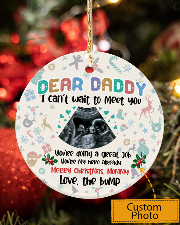 Personalized Gift For Future Daddy You're Doing A Great Job You're My Hero Already Ornament - MC - KT2610216