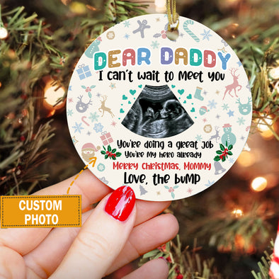Personalized Gift For Future Daddy You're Doing A Great Job You're My Hero Already Ornament - MC - KT2610216