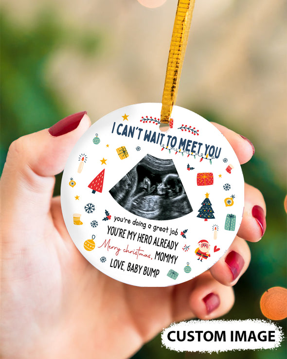 Personalized Gift For Future Daddy Can't Wait To Meet You Merry Christmas Ornament - MC - TT1011211 7