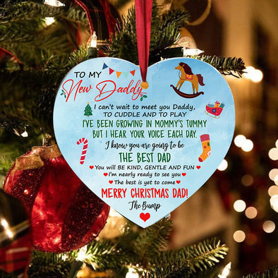 Gift For Future Daddy The Best Dad Ceramic Ornament - Kv