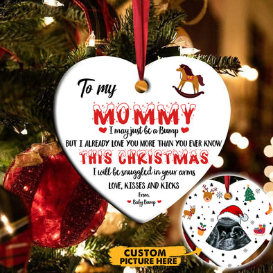 Personalized This Christmas 2021 I'll Be Snuggled Up Two Side Ornament Gift For Mom - Kv