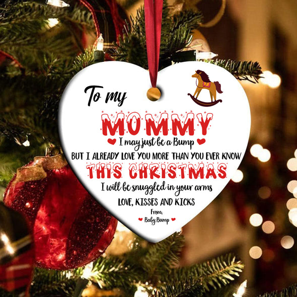 Personalized This Christmas 2021 I'll Be Snuggled Up Two Side Ornament Gift For Mom - Kv