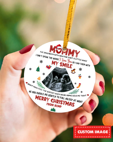 Personalized Gift For Future Mommy Merry Christmas Ornament - pp - TA1310213