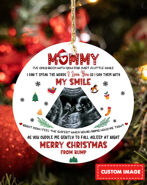 Personalized Gift For Future Mommy Merry Christmas Ornament - pp - TA1310213