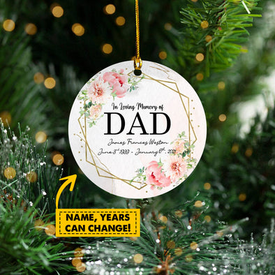 Gift For Daddy In Loving Memory Of Dad Ornament - Kv - Ta3009212