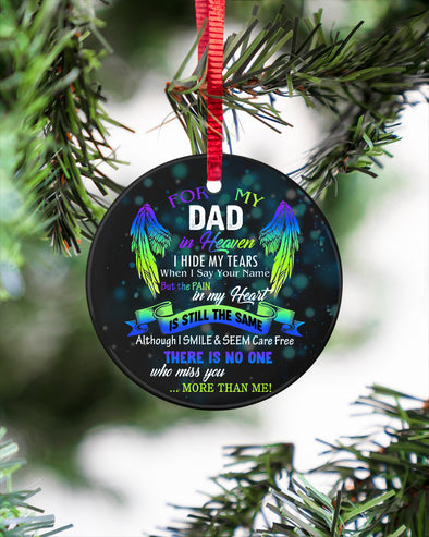 Gift For Memorial Dad In My Heart Ornament - Kv - KT0610218