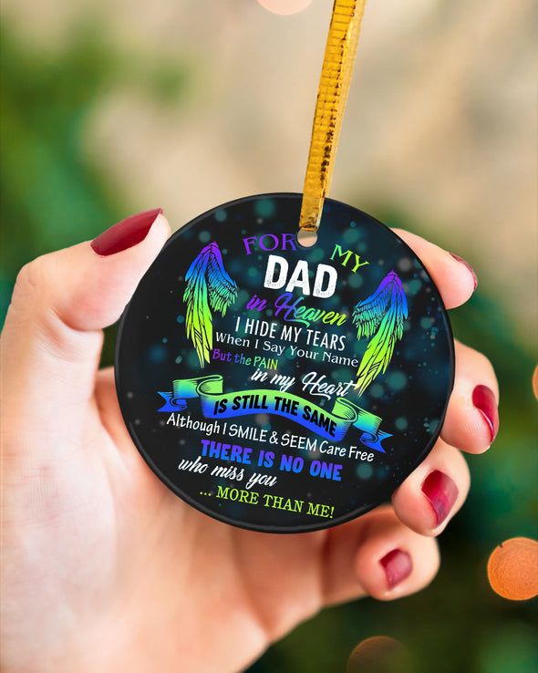 Gift For Memorial Dad In My Heart Ornament - Kv - KT0610218