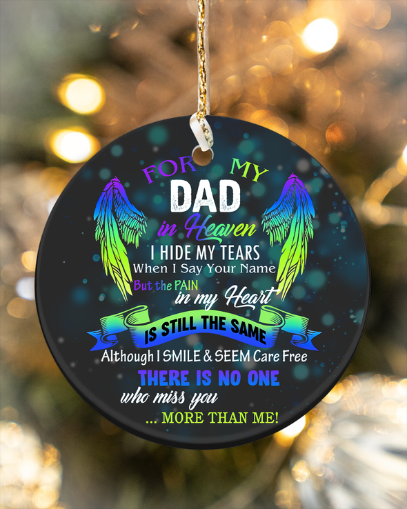 Gift For Memorial Dad In My Heart Ornament - Kv - KT0610218