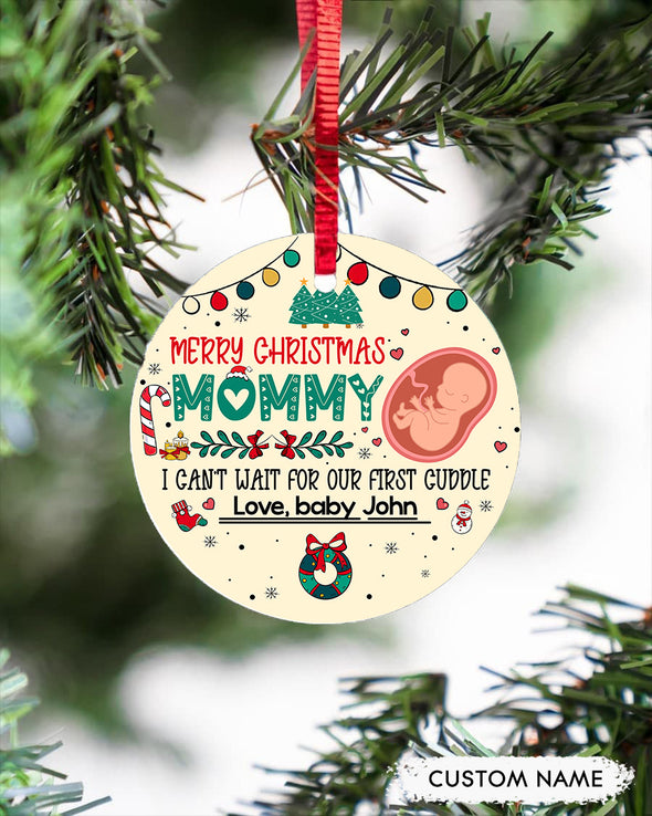 Gift For Future Mommy Can't Wait For Our First Cuddle Ornament - PP - TT0211213