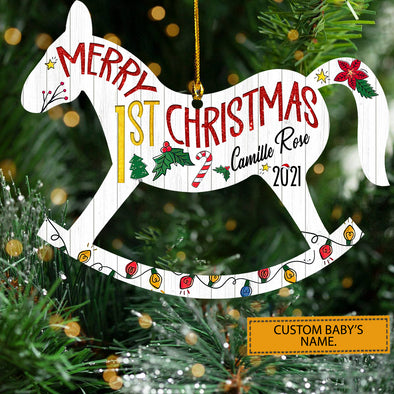 Gift For Baby Merry 1st Christmas Ornament - Kv