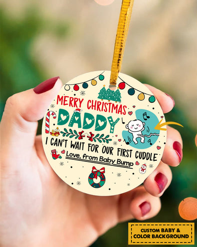 Gift For Future Daddy Merry Christmas Ornament - pp - TA1810212