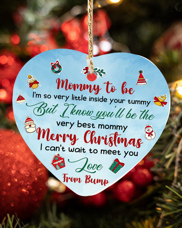 Gift For Future Mommy Merry Christmas Ornament - Kv - KT1110215