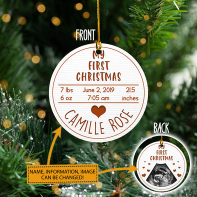 Personalized Gift For Mommy Baby My First Christmas Ornament - Kv