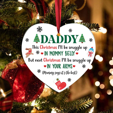Gift For Future Daddy Mommy Says It's The Best Ornament - Kv - TA0510217