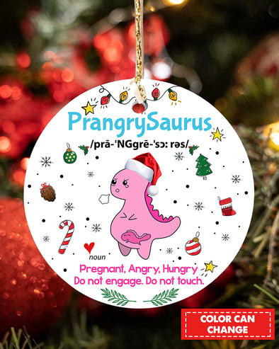 Gift For Future Mom PrangrySaurus Ornament - pp - TA1410211