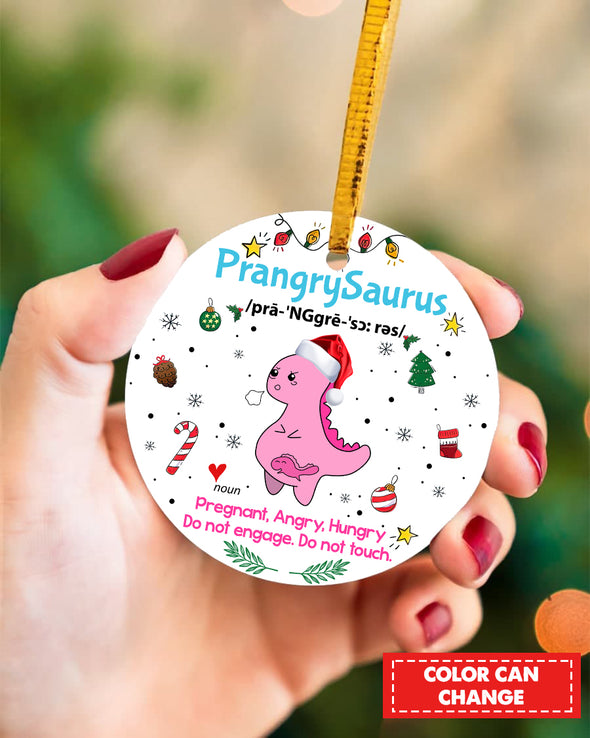 Gift For Future Mom PrangrySaurus Ornament - pp - TA1410211