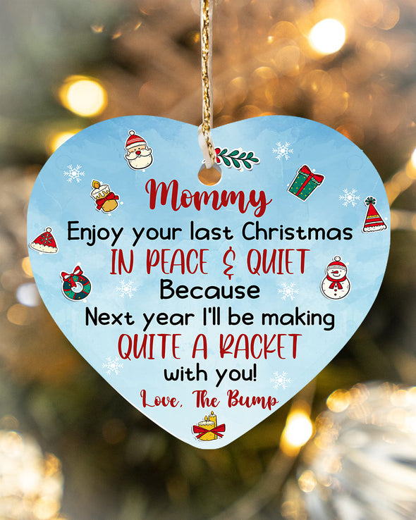 Gift For Future Mommy In Peace & Quiet Ornament - Kv - KT1110216