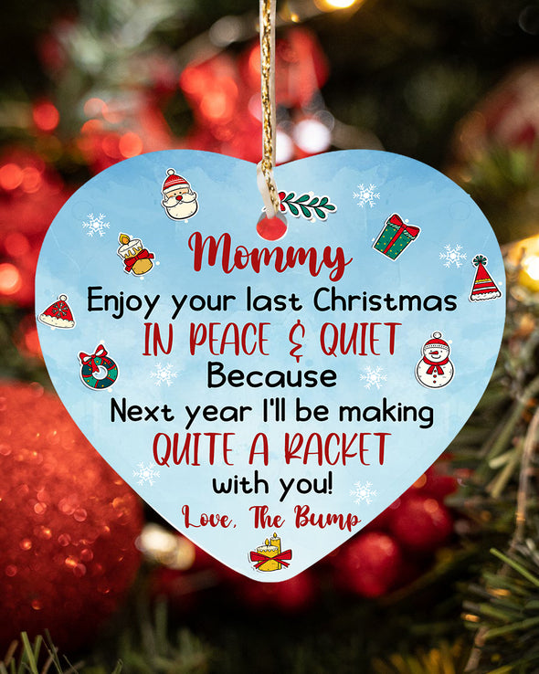 Gift For Future Mommy In Peace & Quiet Ornament - Kv - KT1110216